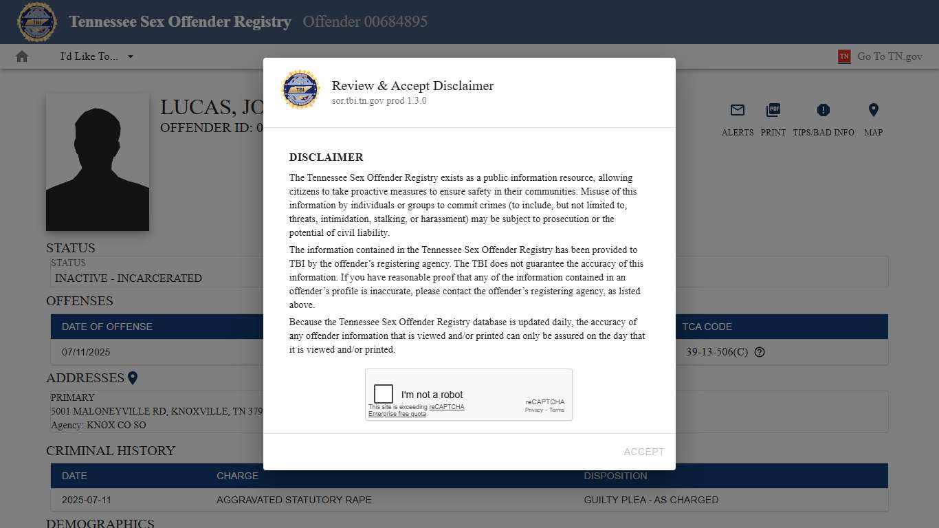 Sex Offender Registry